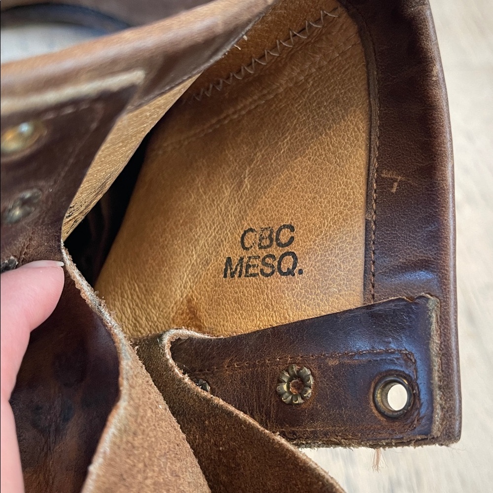Vintage Brown Leather Boots - Picture 7 of 8